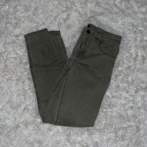 Express Olive Green Mid Rise Legging Jeans Size 0